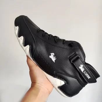 الرجال جولة تو المتسكعون الفاخرة عالية الجودة المألوف حذاء للسير مسافات طويلة تنفس لينة وحيد زوجين عارضة الدانتيل يصل الأحذية العارية 6