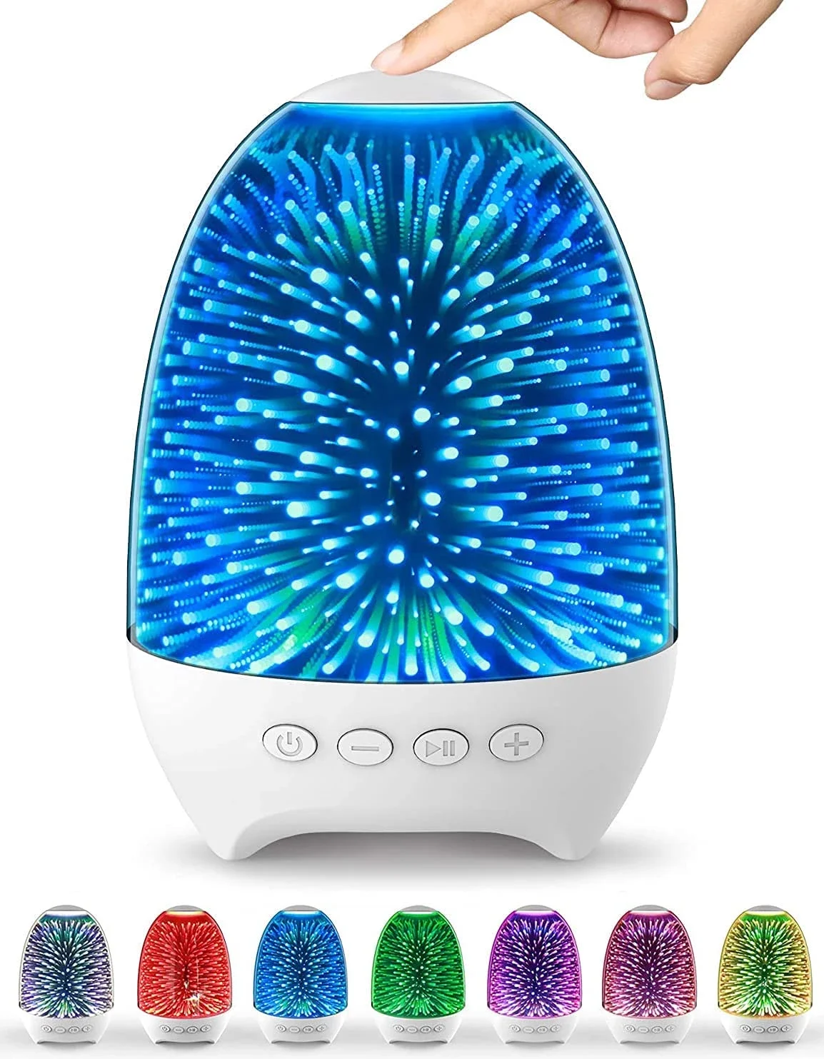 

Bluetooth Speaker Smart Touch Sensor Fireworks Bedside Rechargeable Table Colors RGB Lamp Sound Fancy Party Led Lights Wireless