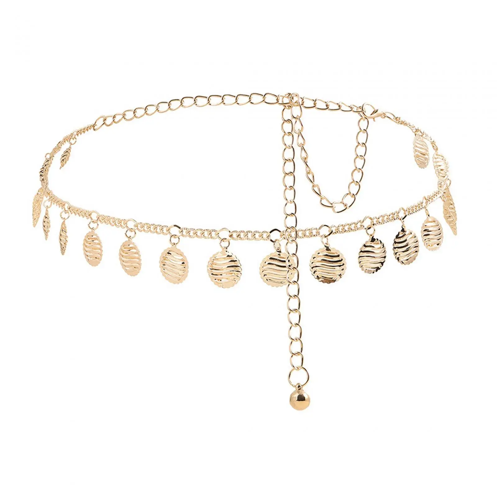

Metal Waist Chain Belt Performance Hollow Dancing Belt Dance Pary Trendy for Dress Jeans Body Chains for Women Body Jewelry Belt