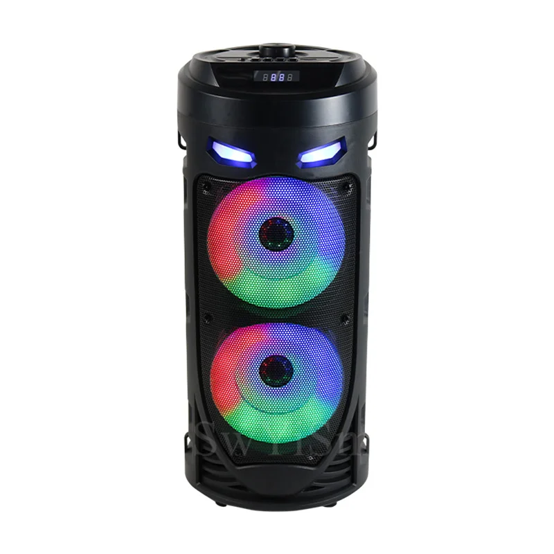 Altavoz portátil inalámbrico con Bluetooth 5,0, torre de sonido estéreo de  graves, columna de fiesta en casa, soporte TWS, Control remoto, luces LED,  30W