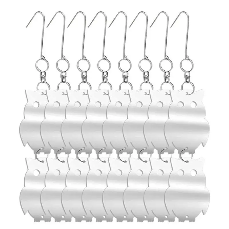

Bird Reflectors Highly Reflective Double-Sided Bird Reflectors Bird Scare Owl To Keep Birds Away From Fish Pond Orchard Parking