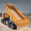Huina 536 Remote Control Truck 12-Channel Rc Truck Alloy Full Proportion With Light 8 Wheel Heavy Engineering Self-Unloading Toy 5