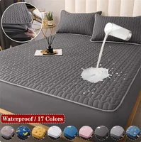 Waterproof Thicken Mattress Pad Protector Adjustable Fitted Sheets Bed Covers Anti-bacterial Pad for Bed 150x200 160x200 200x200 1