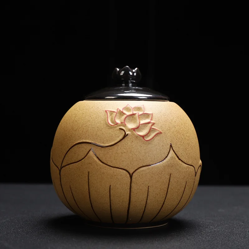 Black Urns for Ceramics Ashes Sealed Cremation Funeral Keepsake Human Pet Memorial Suitable Home Fireplaces Burial Ash Urn
