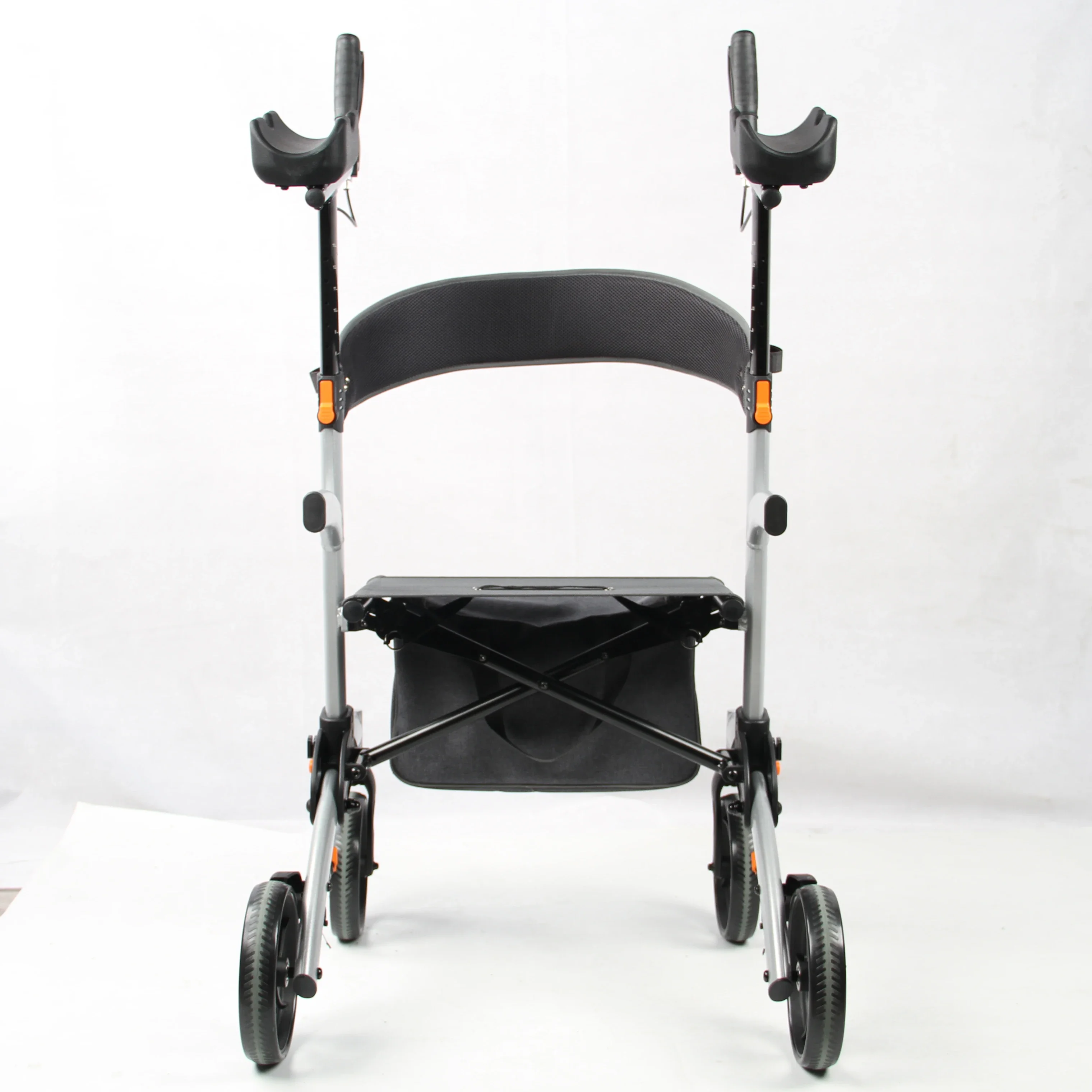 Tall Rolling Mobility Walking Aid Aluminum Upright Walker