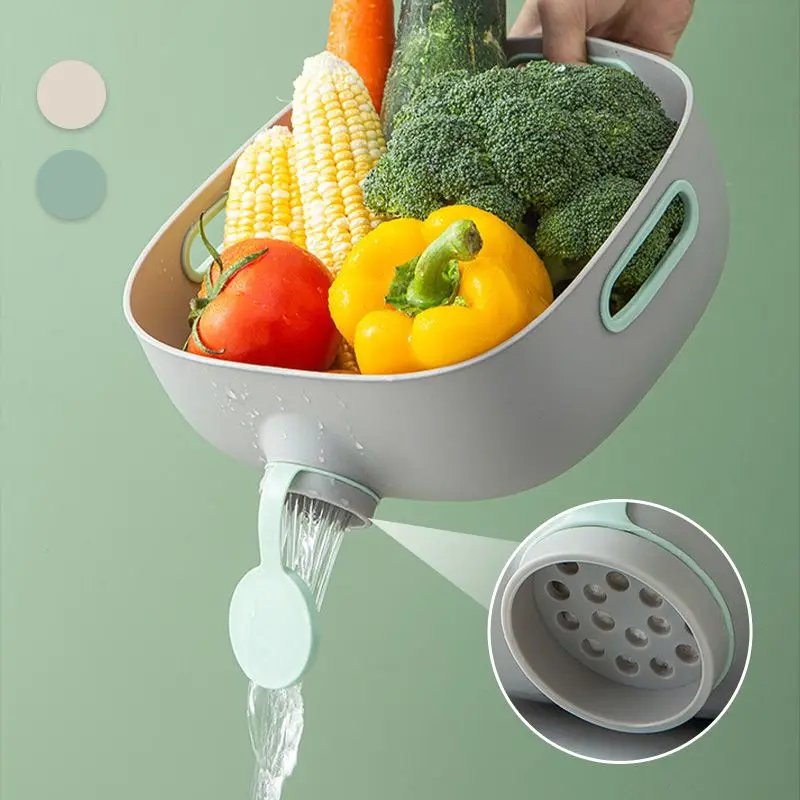 

New Creative Water Filter Basket,Kitchen Vegetable Basket, Vegetable Washing Basket,Home Living Room Fruit Tray, Multifunctional