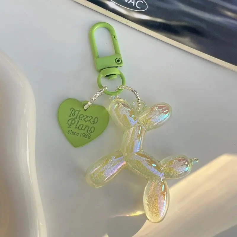 Balloon Dog Keychains DIY Resin Animal Shaped Phone Chain Key Buckle Accessories Bag Pendant for Women Girls for balloon dog keychains