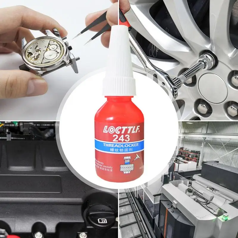 Threadlocker Glue Threadlocker 10ml 243 Screw Adhesive Anaerobic Glue Anti-loose Seal Thread Lock Locking Seal Glue