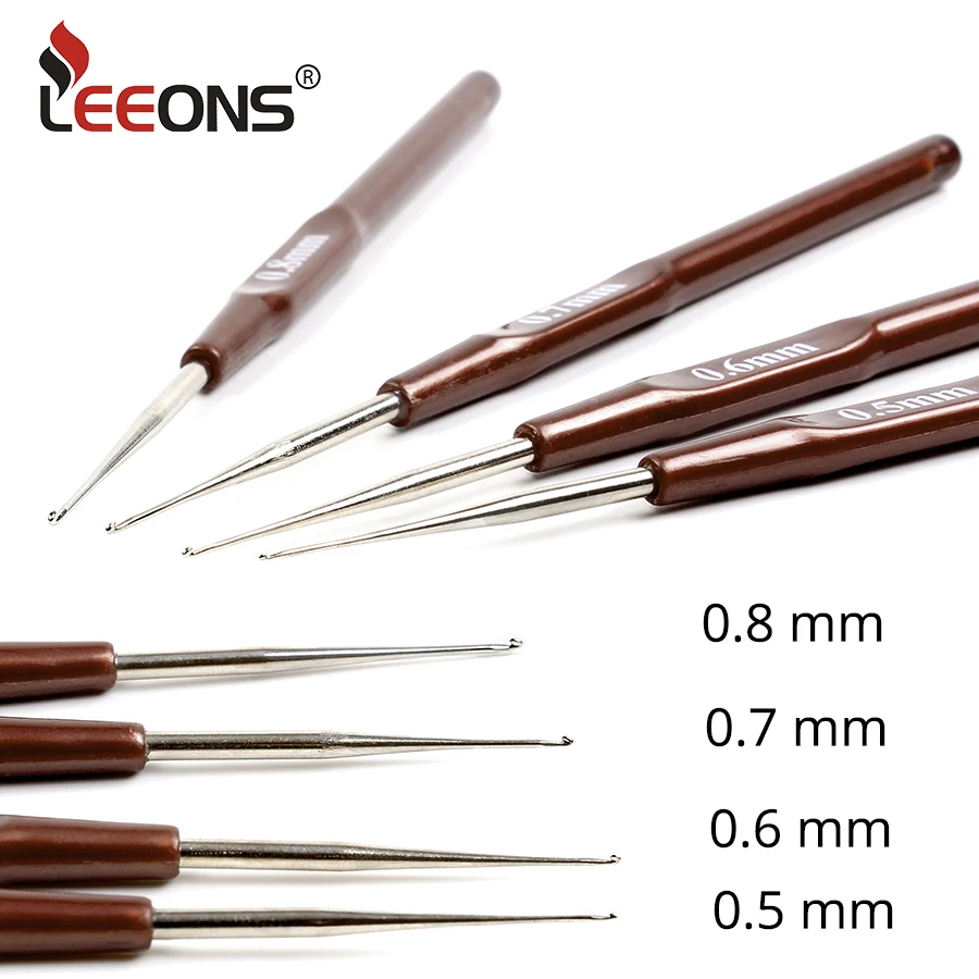 Bamboo/Plastic Crochet Hook Needles Hair Weaving For Braiding Dreadlocks Twist Hair,crochet hooks hair extensions tool