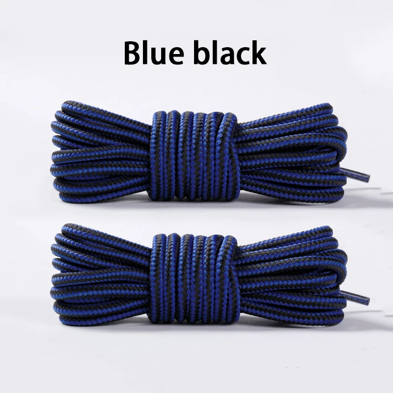 Durable Heavy-Duty Round Boot Laces - 2 Pairs for Hiking, Work, and Outdoor Sports