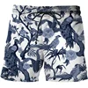 Summer Woods Peacock Short Pants Women Men 3D Printed Swimsuit Swim Trunks Beach Shorts Skateboard Sport Cool Gym Ice Shorts 4