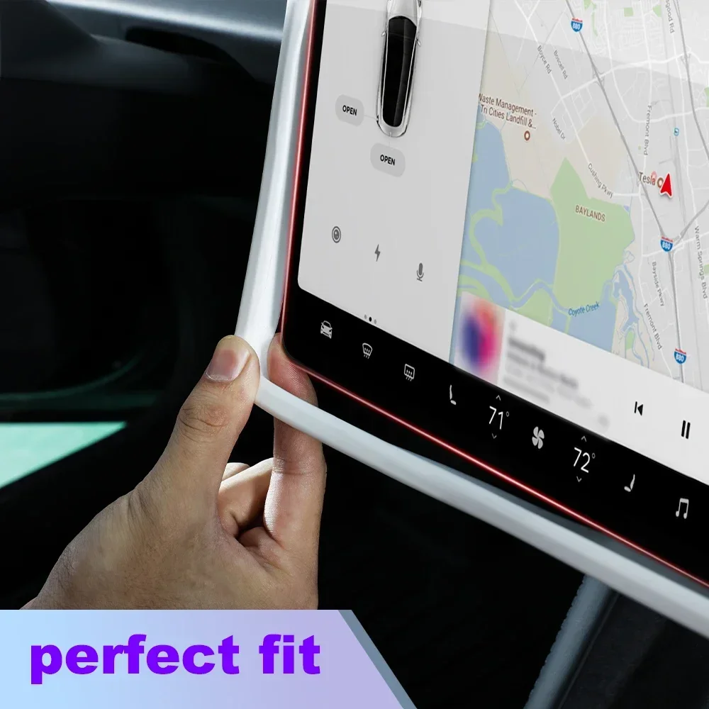 Durable Silicone Screen Protector Frame with Anti-Scratch Edge Cover