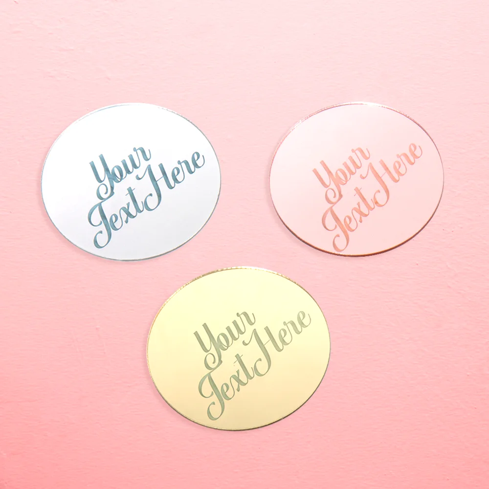 Party to Be Personalized Acrylic Cupcake Toppers 6 PCS Cup Cake Decoration