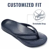 Comwarm Women's Arch Support Flip Flops 2025 Orthotic Sandals For Plantar Fasciitis Relief Outdoor Non slip Ladies Beach Slides
