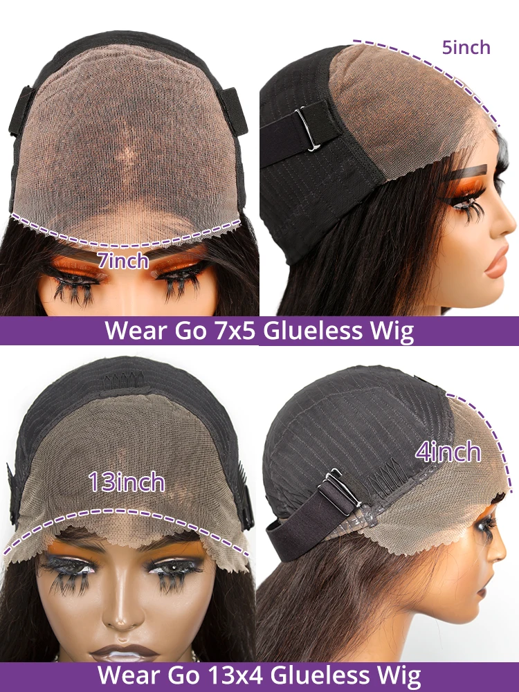 Human Hair Wig for Women Brazilian Curly Lace Front 13x4 HD Glueless