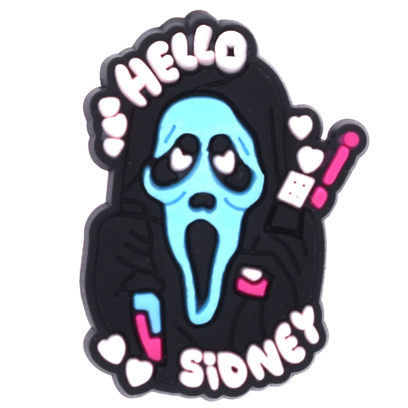 Shoe Charms 1PCS Ghost Series Shoe Charm PVC Sandal Accessories DIY Cartoon Skeleton Bag Wristband Decor Halloween Gifts