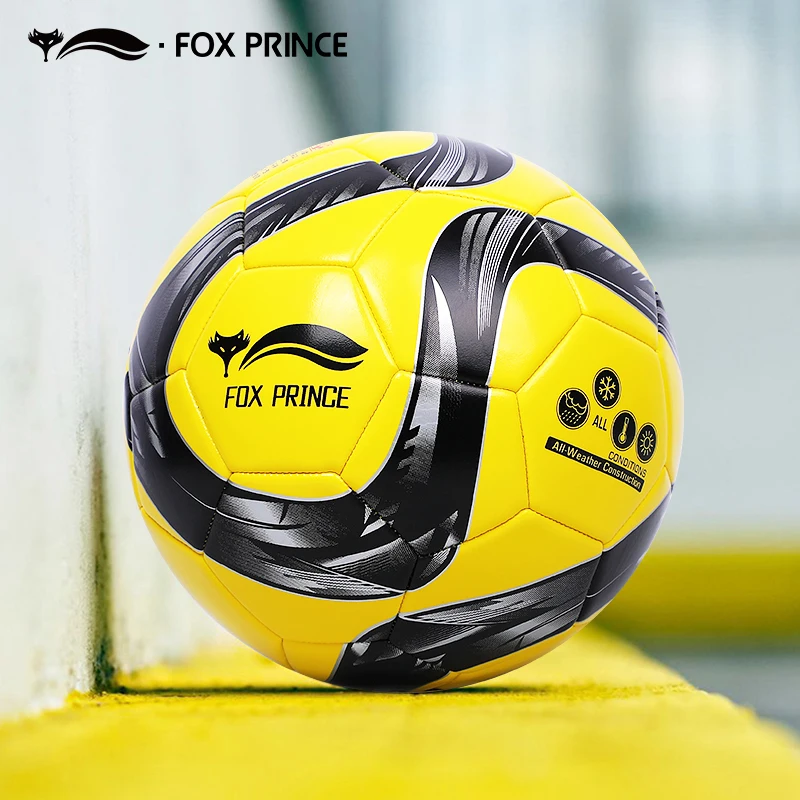 

Fox Prince Machine Seam Foamed PVC Soft Leather Wear Resistant Football Ball For Teenagers And Children Training Soccer Size 4/5