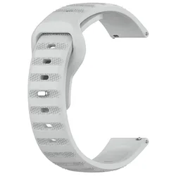 Versatile 22mm Silicone Smartwatch Replacement Strap for OnePlus Lite (Gray)