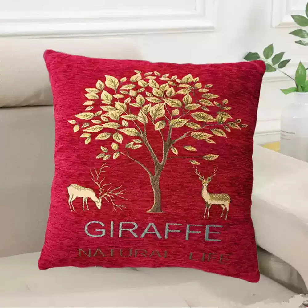 Chenille-Jacquard-Nickerchenkissen, gemütliches Schlaf-Nackenkissen, Kopfstützen-Überwurfkissen für Zuhause, Sofa, Nachttisch – Auto-Lenden-Rückenkissen – Detail 14