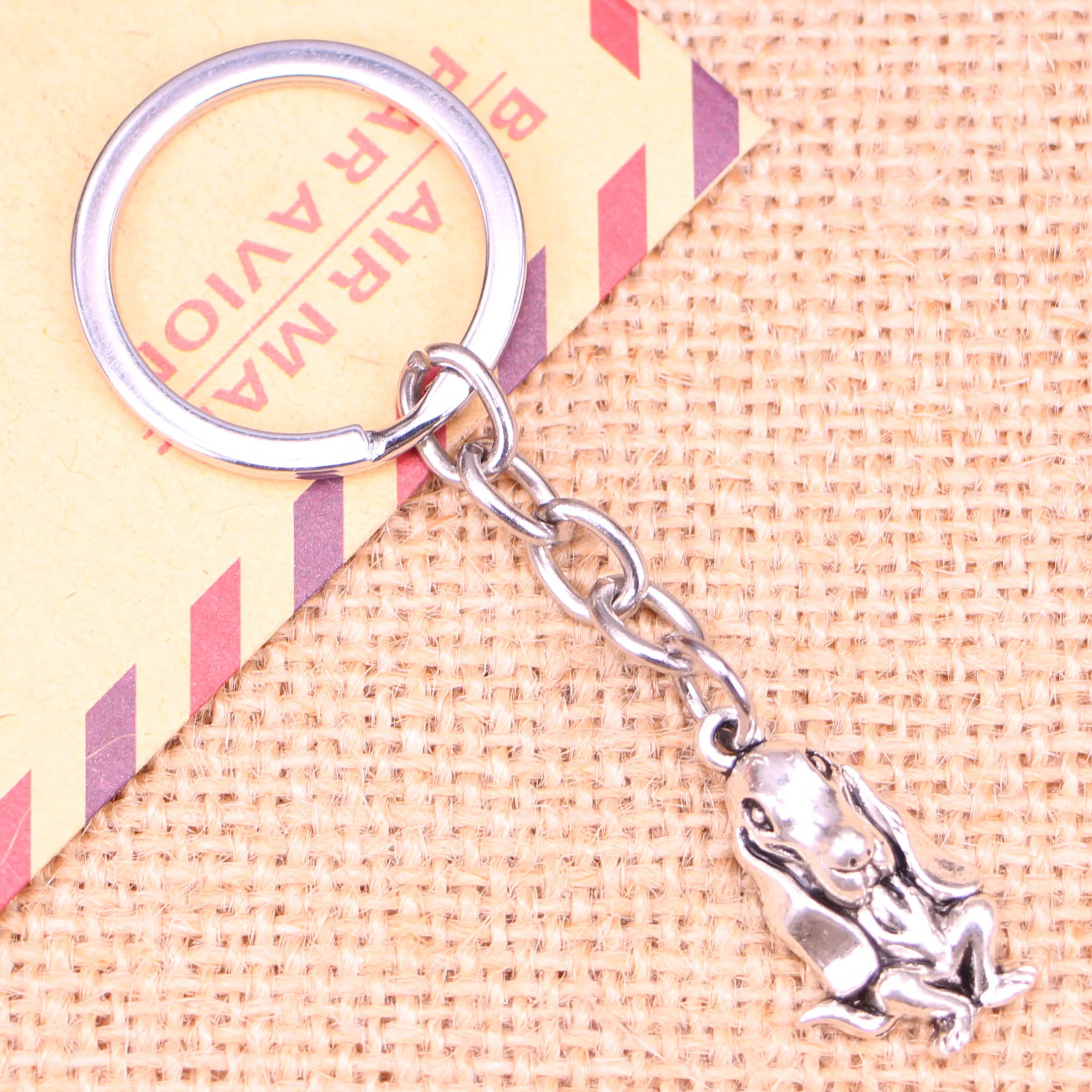 

Новинка, модный брелок для ключей 20 шт., подвески в виде круглой собаки 25x14 мм, мужские украшения «сделай сам», брелок для автомобильных ключей, кольцо-держатель, сувенир для подарка