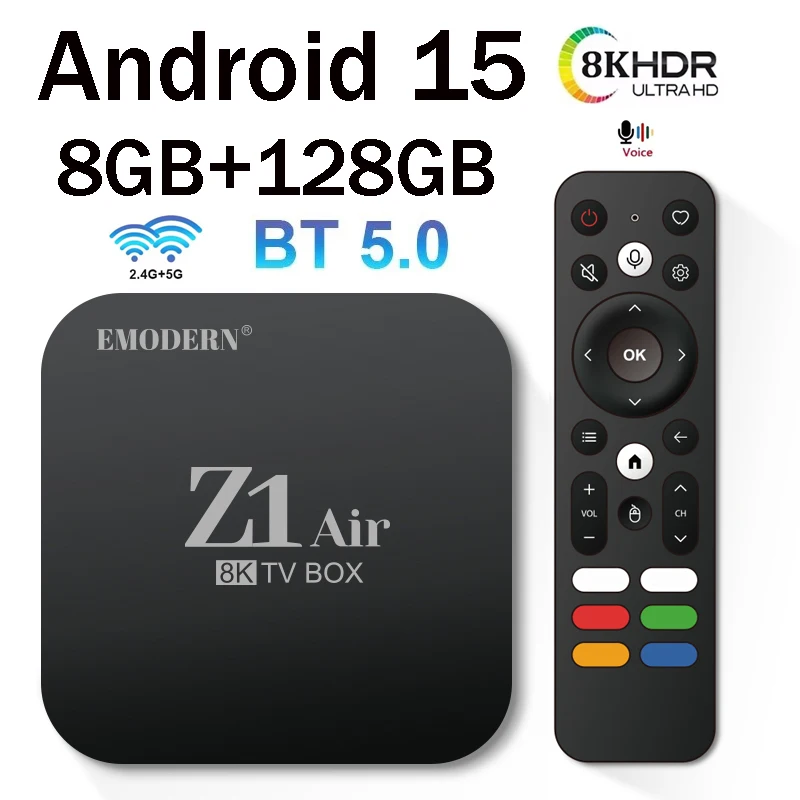 Z1AirTVBoxAndroid15SmartAllwinnerH313QuadCore8GB128GBSupport1080P8K4KWiFi4G5GBT5.0VoiceMediaPlayeriptv-AliExpress44