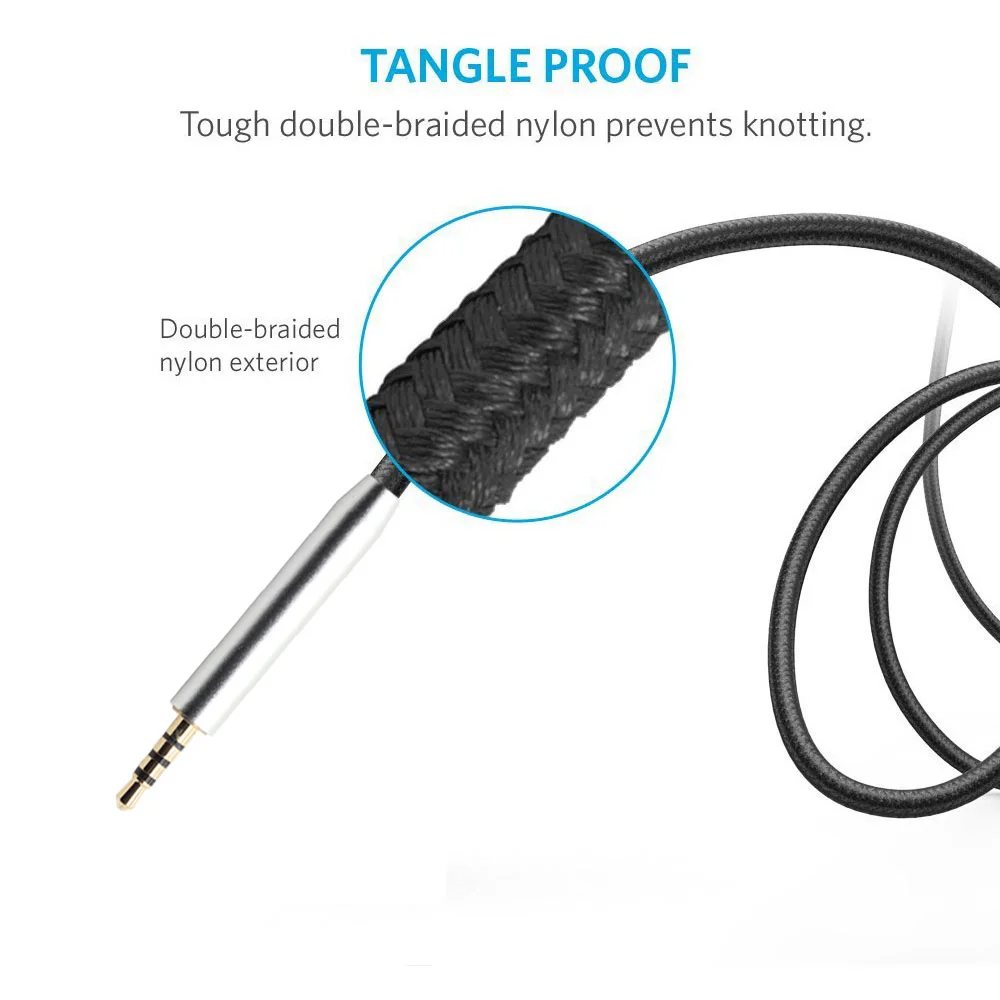 Audio Cables for JBL Live 770NC 660NC 650BTNC 500BT 400BT 460NC Headphone Cable Replacement Cords With Microphone Remote