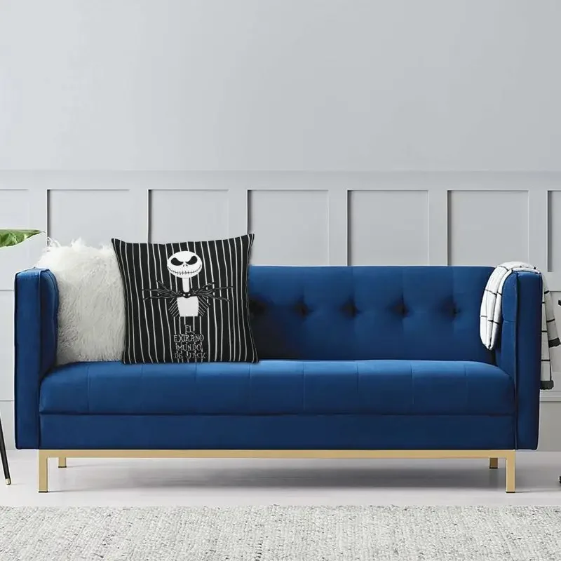The Nightmare Before Christmas Cushion Cover Polyester Halloween Skull Jack Throw Pillow Case Home Decor Custom Soft Pillowcase cushion cover pillow case cover throw pillow cushions