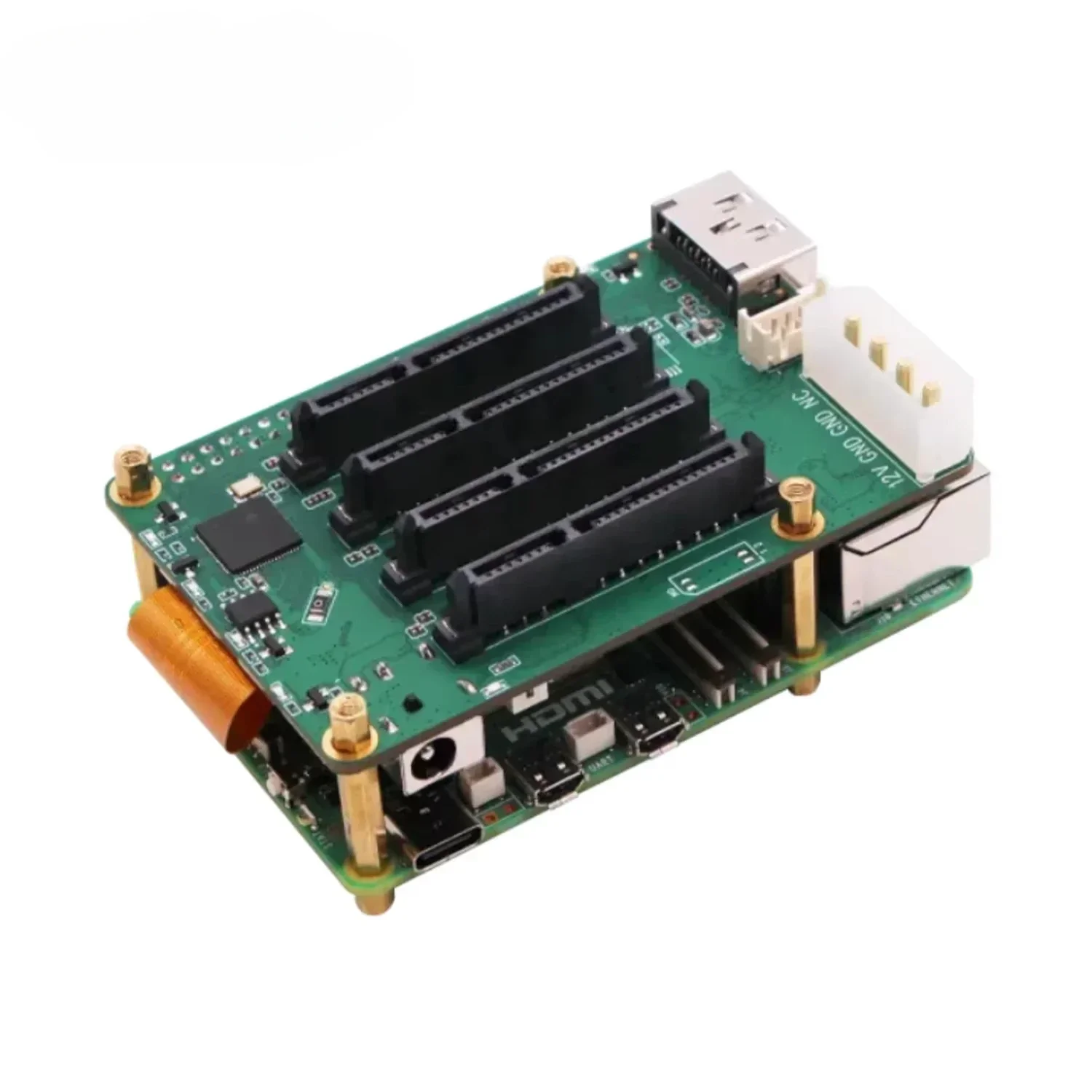 Raspberry Pi Raspberry Pi Expansion Board Raspberry Pi 5 Penta SATA HAT-Up to 5x SATA disks HAT