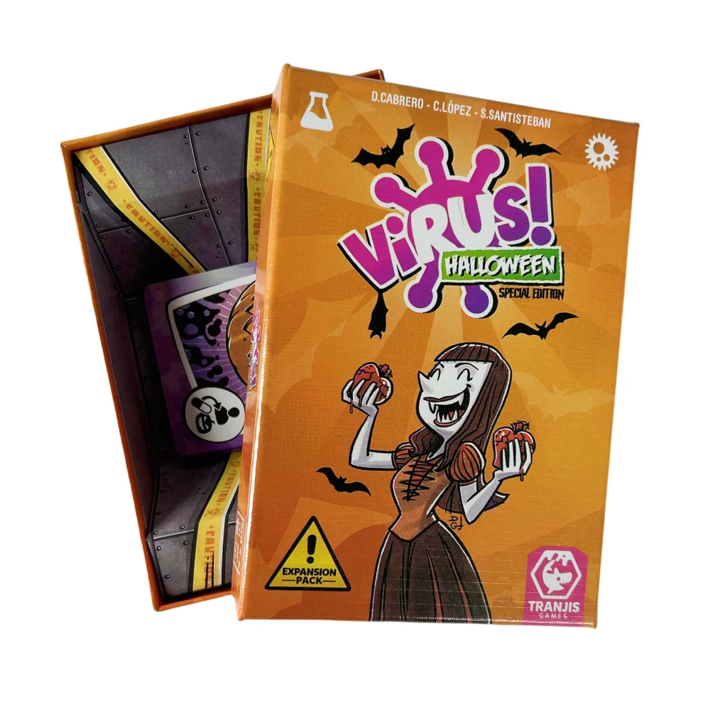 Virus Game Cards Fun Virus 1/2/3 Board Game Deck Spanish English French Edition Version For Party Playing Cards 1 Box board game