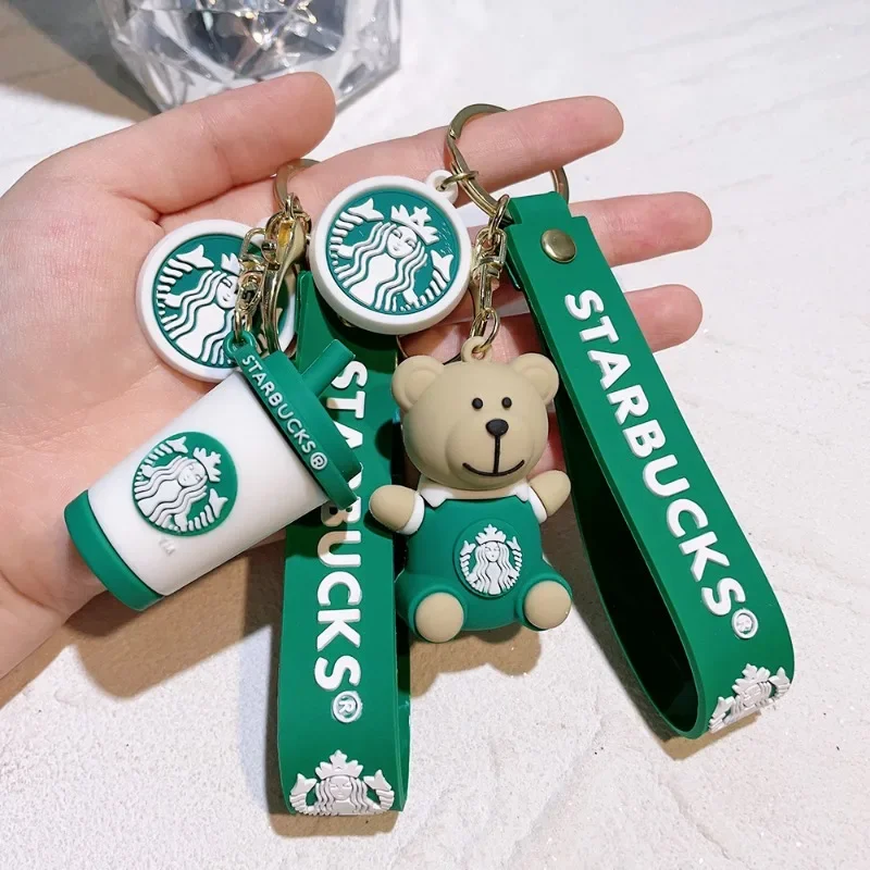 Car Bag Pendant Key Chain Personality Creativity Starbucks Milk