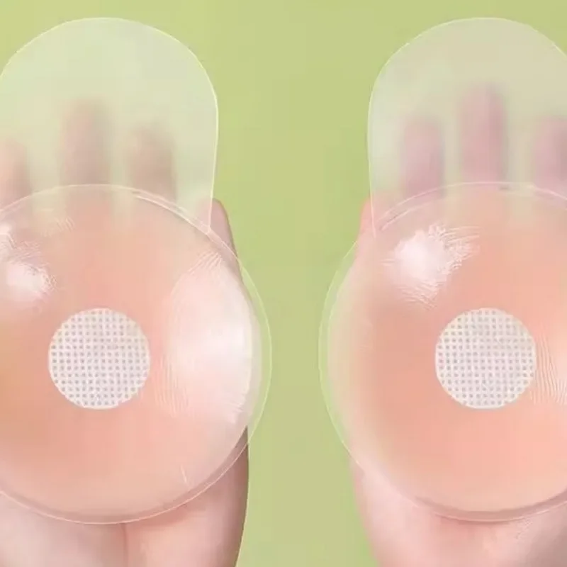 Women Anti Sagging Chest Patch Silicone Stretchable Bra Pad Protective Breast Lifting Sticker Anti Convex Point Nipple Cover