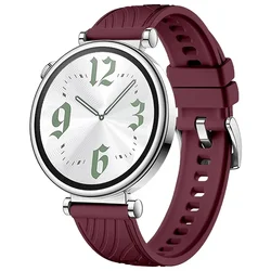 Premium 18mm Slim Soft Silicone Sport Watch Strap - Elegant & Versatile Design for 1PCS 18mm (Wine red)