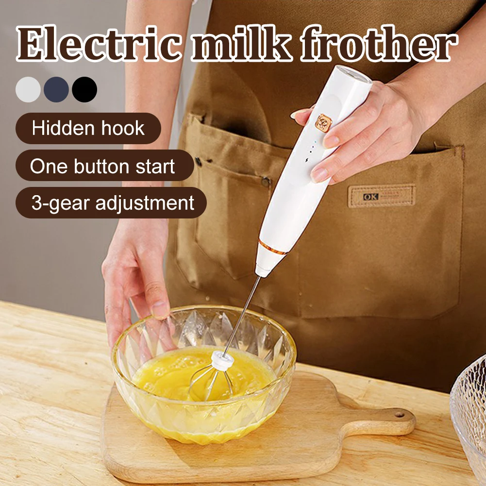 Milk Frother Handheld Mixer Foamer Coffee Maker Egg Beater