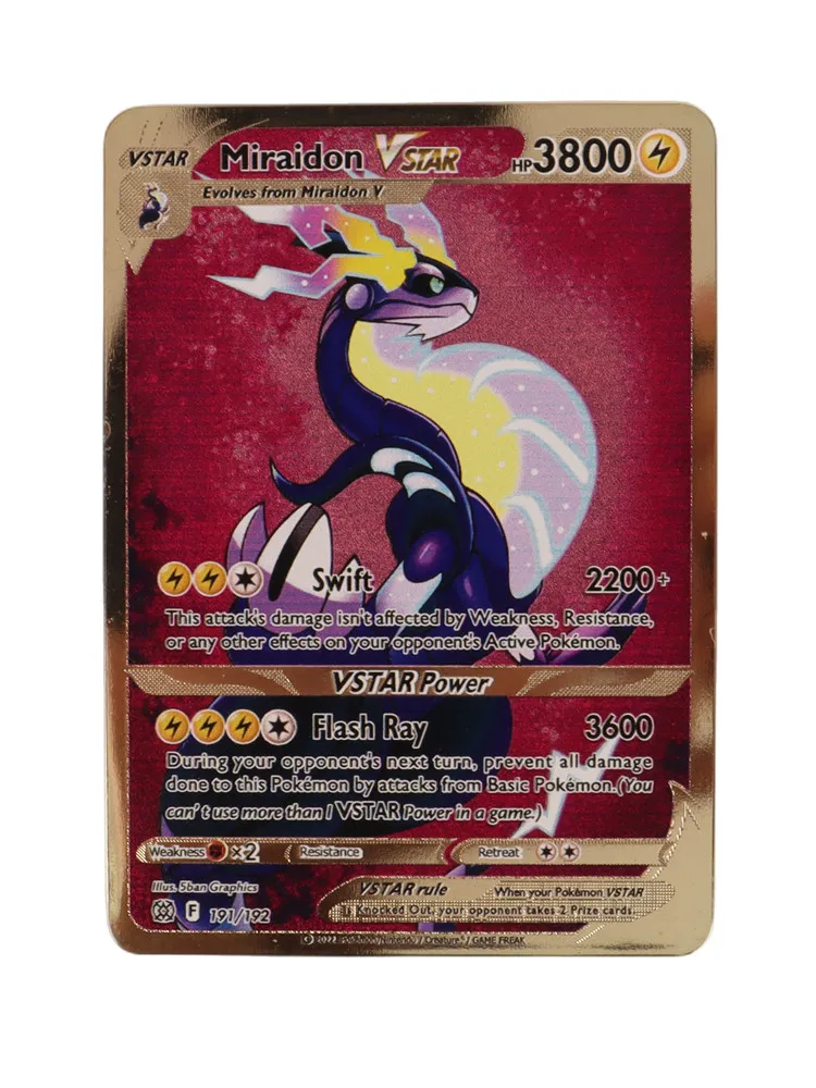 Latest Pokemon Cards Scarlet Violet New 10EX 90Vstar in English Letter with  Shiny Arceus Miraidon Koraidon Kids Pokemon Gift - AliExpress