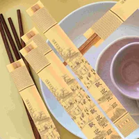 500Pcs Disposable Chopsticks Bags Paper Sleeves Restaurant Takeout Supplies Storage Holders Tableware Pouches Cutlery Cases 1