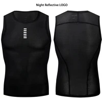 Cycling Underwear Sport Base Layer White Cycling Jersey Reflective Vest Men Undershirt Quick Dry Elastici Vest Road Bike Jersey 2