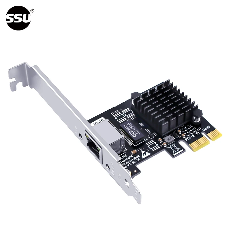 컴퓨터 5G 유선 네트워크 카드 이더넷 5Gbps 데스크탑 PCI-E x1에서 5G 네트워크 어댑터 5000Mbps로, 윈도우 10/11에 적합