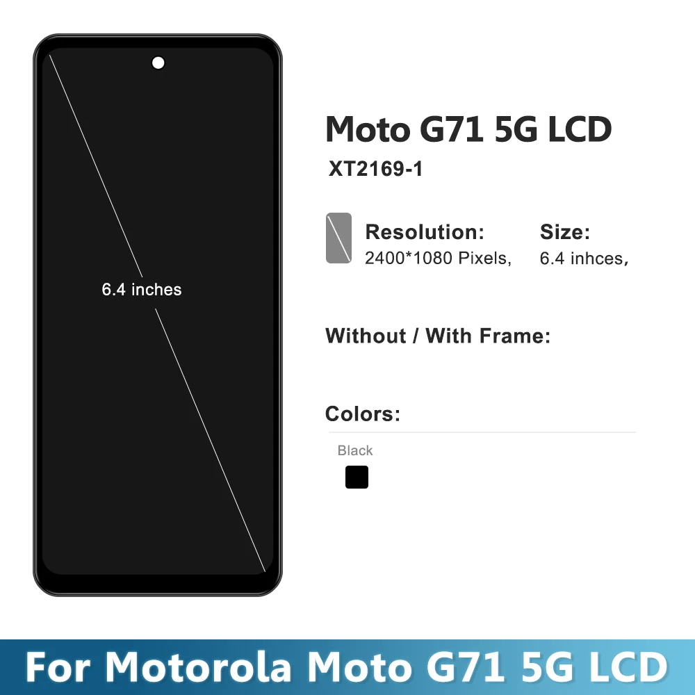 G71 G31 G41 LCD Display Screen For motorola moto G31 G41 G71 Touch Screen Digitizer Assembly Replacement lcd display screen