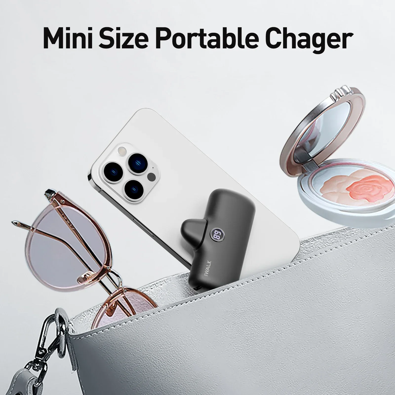 iWALK Portable Charger for iPhone All models: Mini 20W 4800mAh Wireless Power Bank Fast Charging Travel Battery Pack Power Banks 5