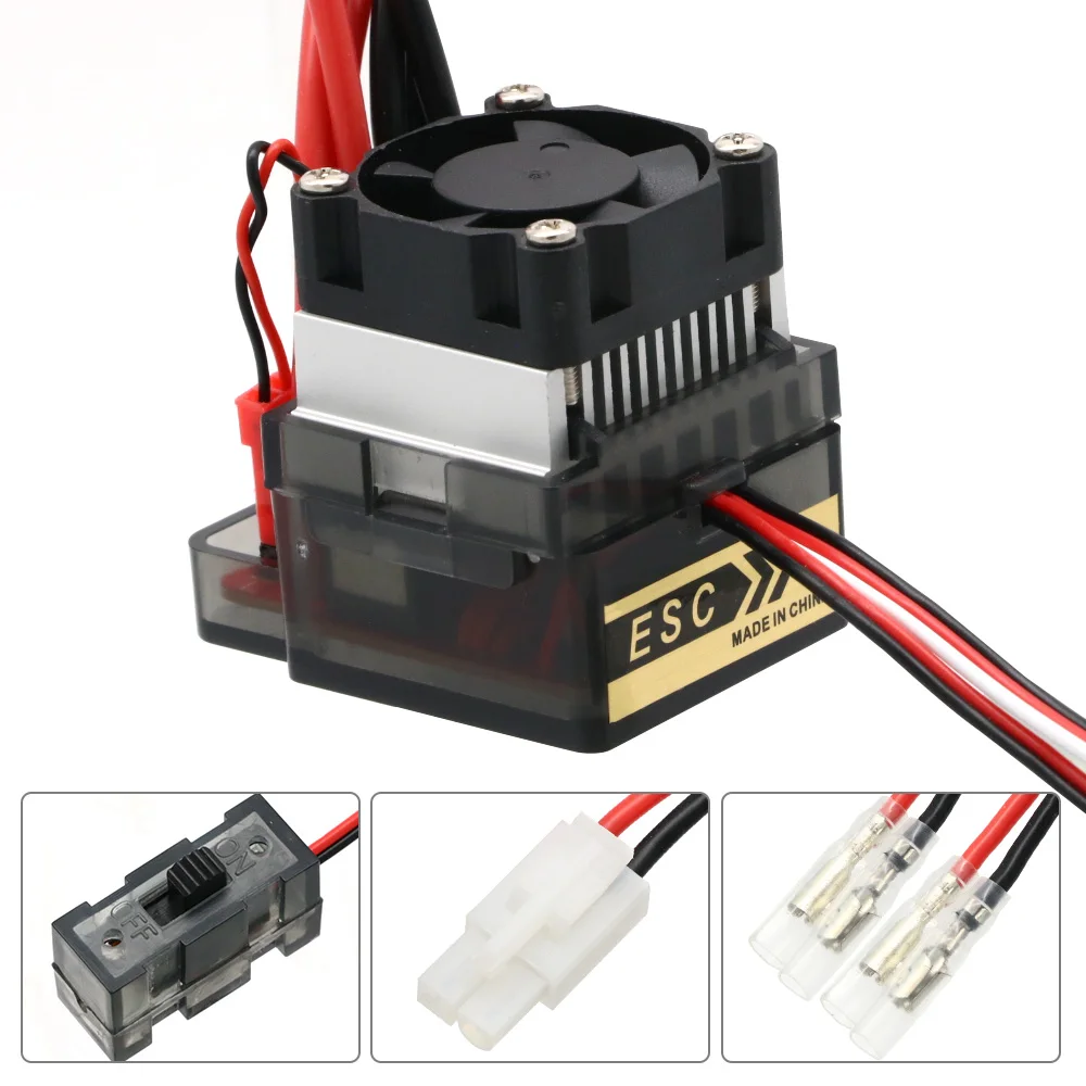 RC Brushed Motor ESC Regulator - 320A High Voltage, Supports 3S LiPo, For 1/8 & 1/10 Scale Cars & Boats