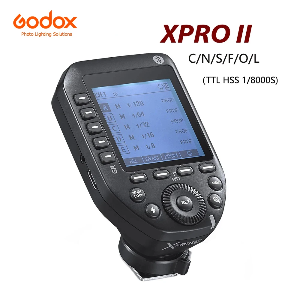 

Godox XPROII-L XPROII TTL HSS передатчик 2,4G беспроводной триггер для вспышки XPRO II для Canon Nikon Sony Leica Olympus Fuji Pentax