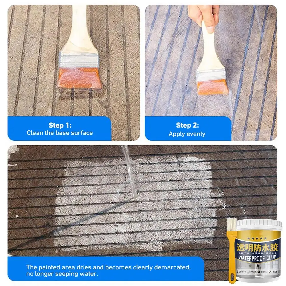 Description Picture 4 of itemSuper Strong Waterproof Tape Stop Leaks Transparent Invisible Insulation Sealant Waterproof Adhesive Insulating Duct Repair Glue