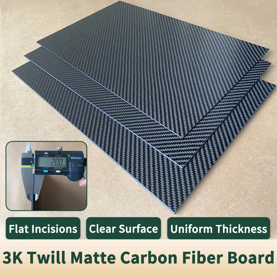 1pcs 200x300mm 3k Carbon Fiber Board Plate&Sheet Thickness 0.5 1.0 1.5 2.0 2.5 3.0 4.0 5.0 6.0mm Pure Carbon Composite Material image 5