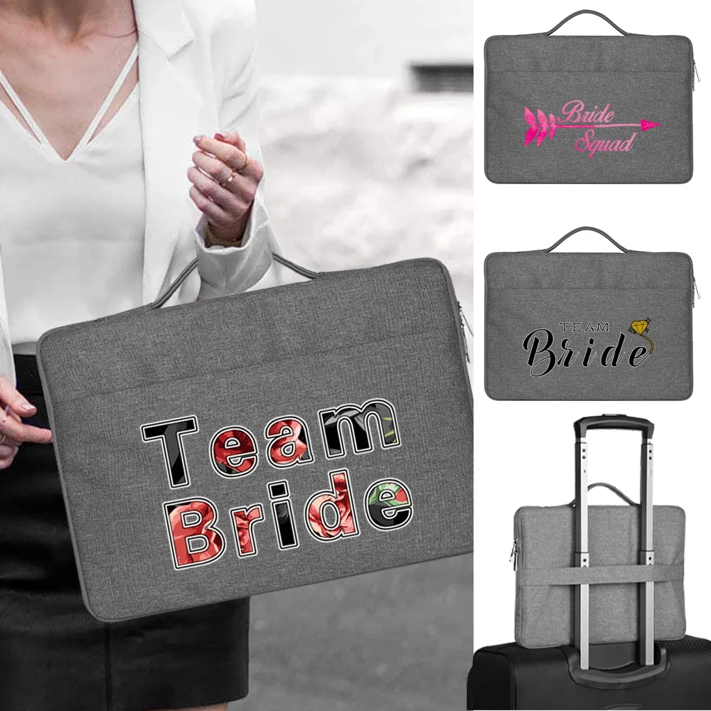 Laptop Bag For Hp Dell Asus Xiaomi Huawei Universal Travel Handbag For 10.1 11.6 12 13.3 14 15.6 Inch Bride Print Computer Case