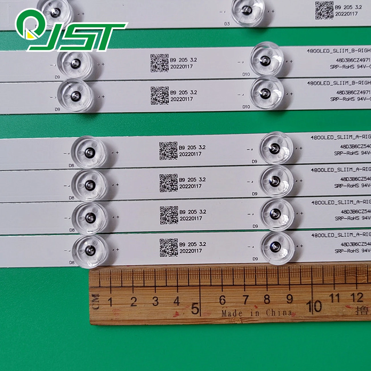 12pcs TX-48CX400B TX-48CX400E TX-48CX350B TX-48CXW404 48U7653DB 48S3653DB VES480QNSS-3D-U01 U02 480DLED_SLIM_A-RIGHT-TYPE B LEFT 4
