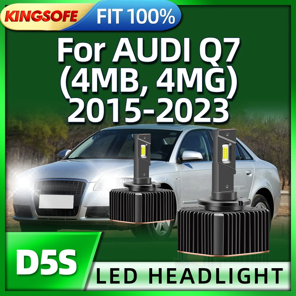 

KINGSOFE 2PCS LED Headlight D5S HID Bulbs Car Lights 45000LM For AUDI Q7 4MB 4MG 2015 2016 2017 2018 2019 2020 2021 2022 2023