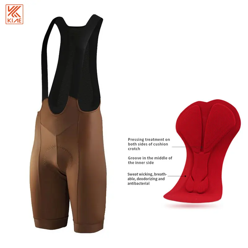 KIAE MTB Bicycle Clothing Men Women Cycling Bib Shorts Pad 7H Rode Bike Tights Jumpsuit Summer Ropa Ciclismo Hombre Triathlon