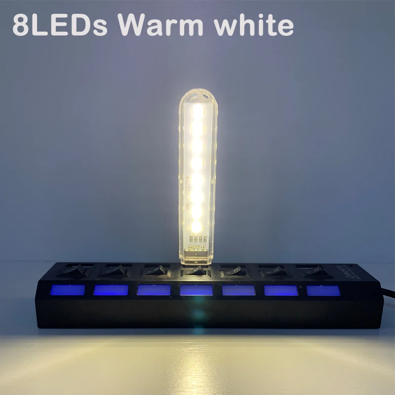 ตัวเลือกสินค้า โคมไฟตั้งโต๊ะ LED สีสวย 4 ดวง ประหยัดไฟ USB