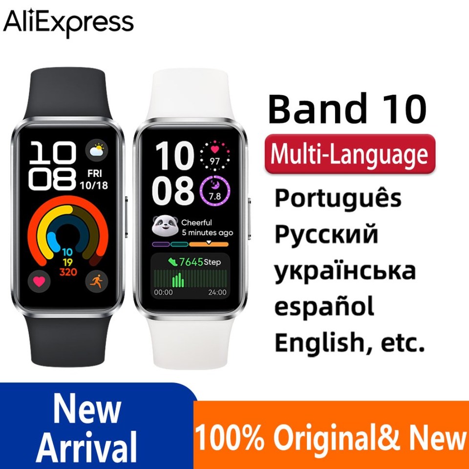 2025 NEW HUAWEI Band 10 Smartwatch Original Compatible with IOS & Android,Sleep Tracking,Health monitor,14 days battery li