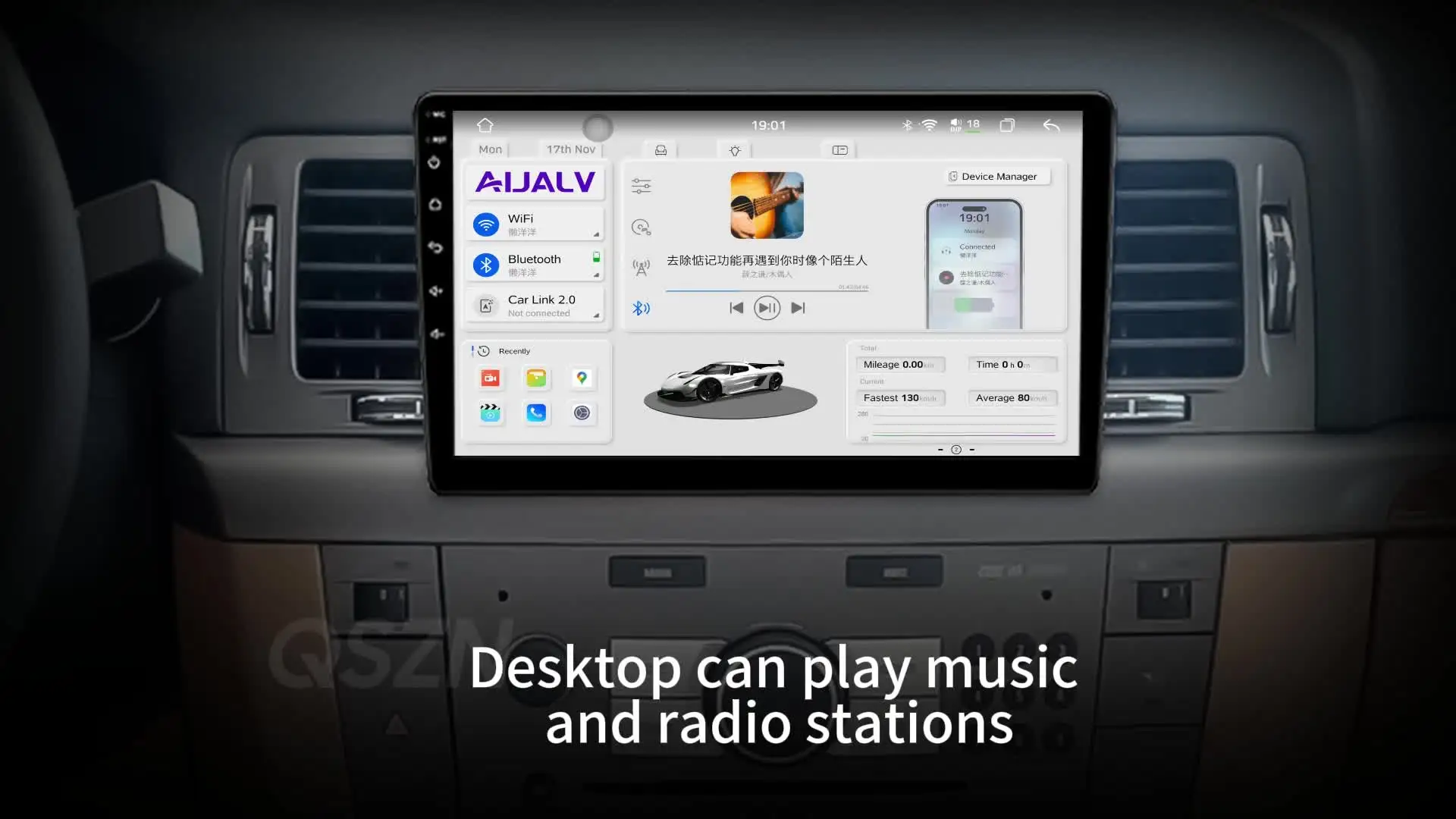 QSZN для Ford C-MAX Kuga 2 Escape 3 12-19 2din Android 13.0 Автомобильный радиоприемник Мультимедийный